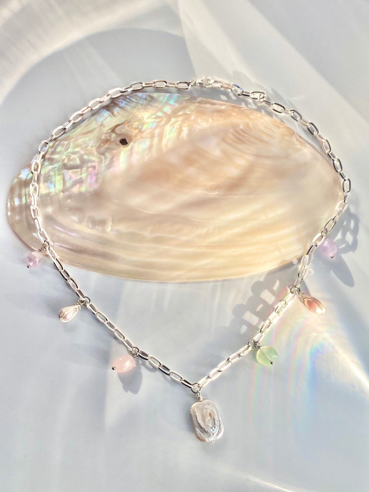 Pastels Intertwined Charm Necklace