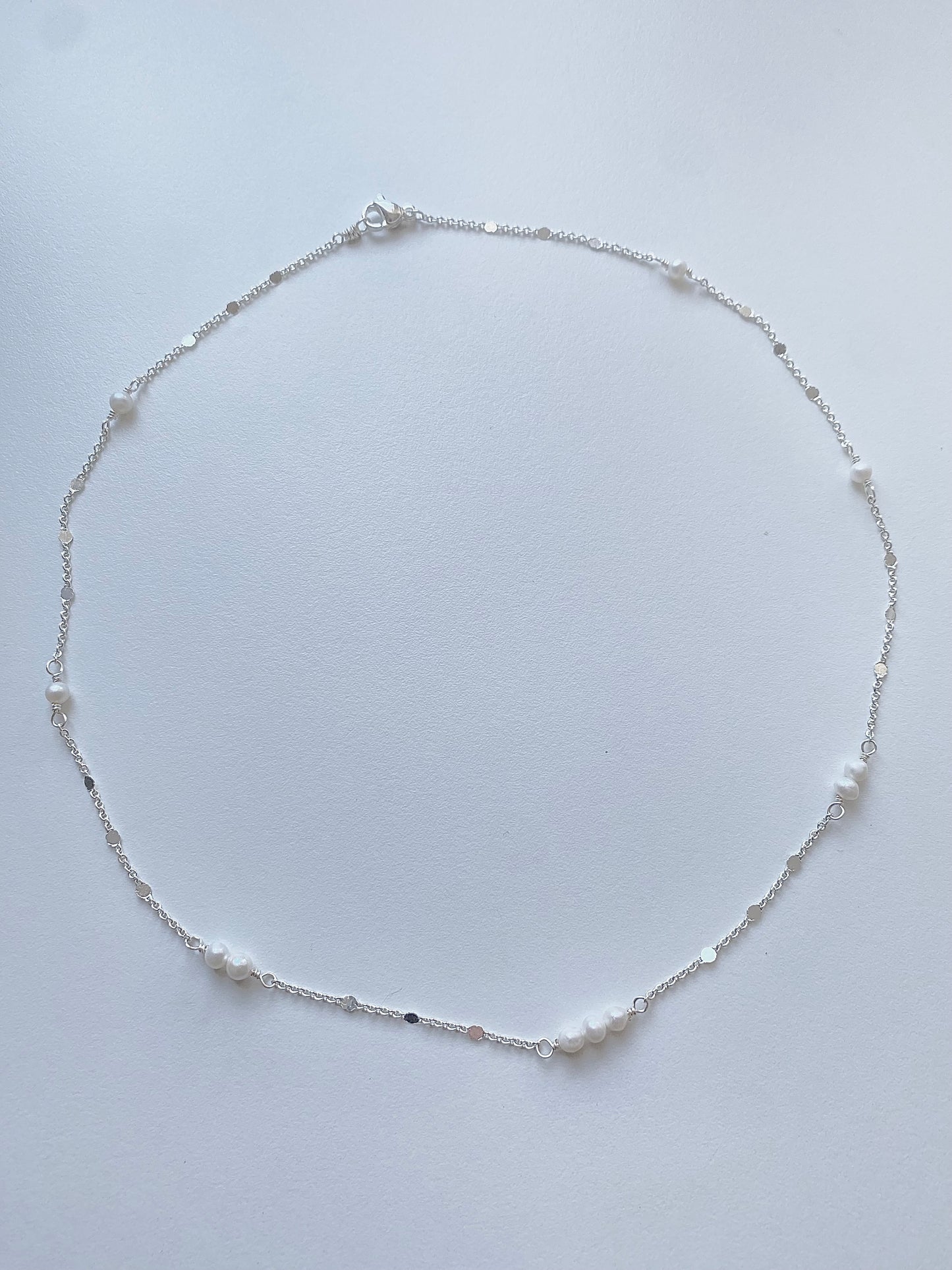 Freshwater Pearl Silver Plated Necklace