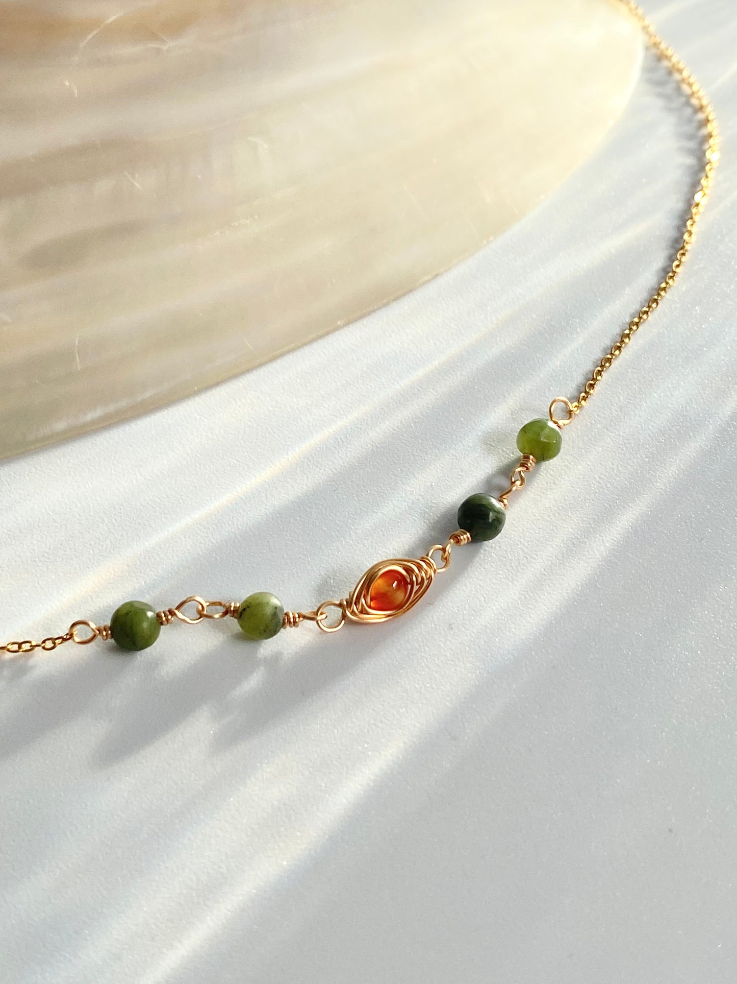 Flame & Fern Necklace