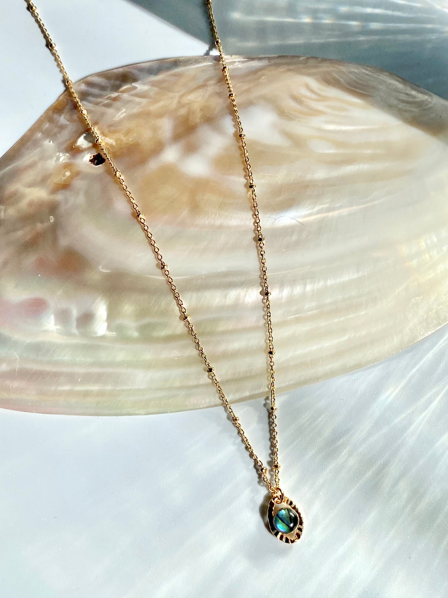 Mermaid’s Eye Pendant Necklace