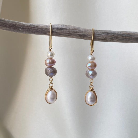 Multi-Pearls Earrings