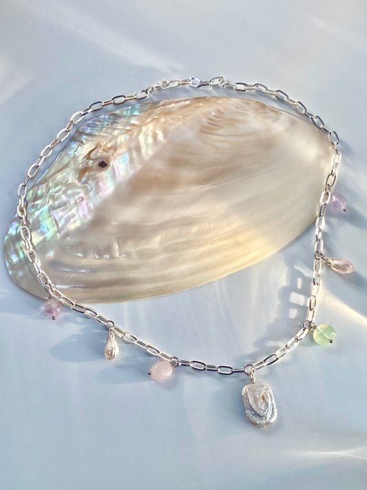 Pastels Intertwined Charm Necklace