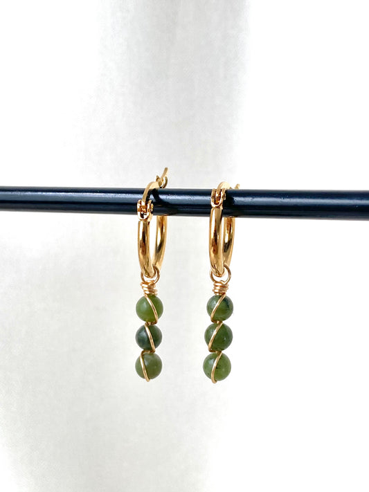 Trinity Hoops Green Jade