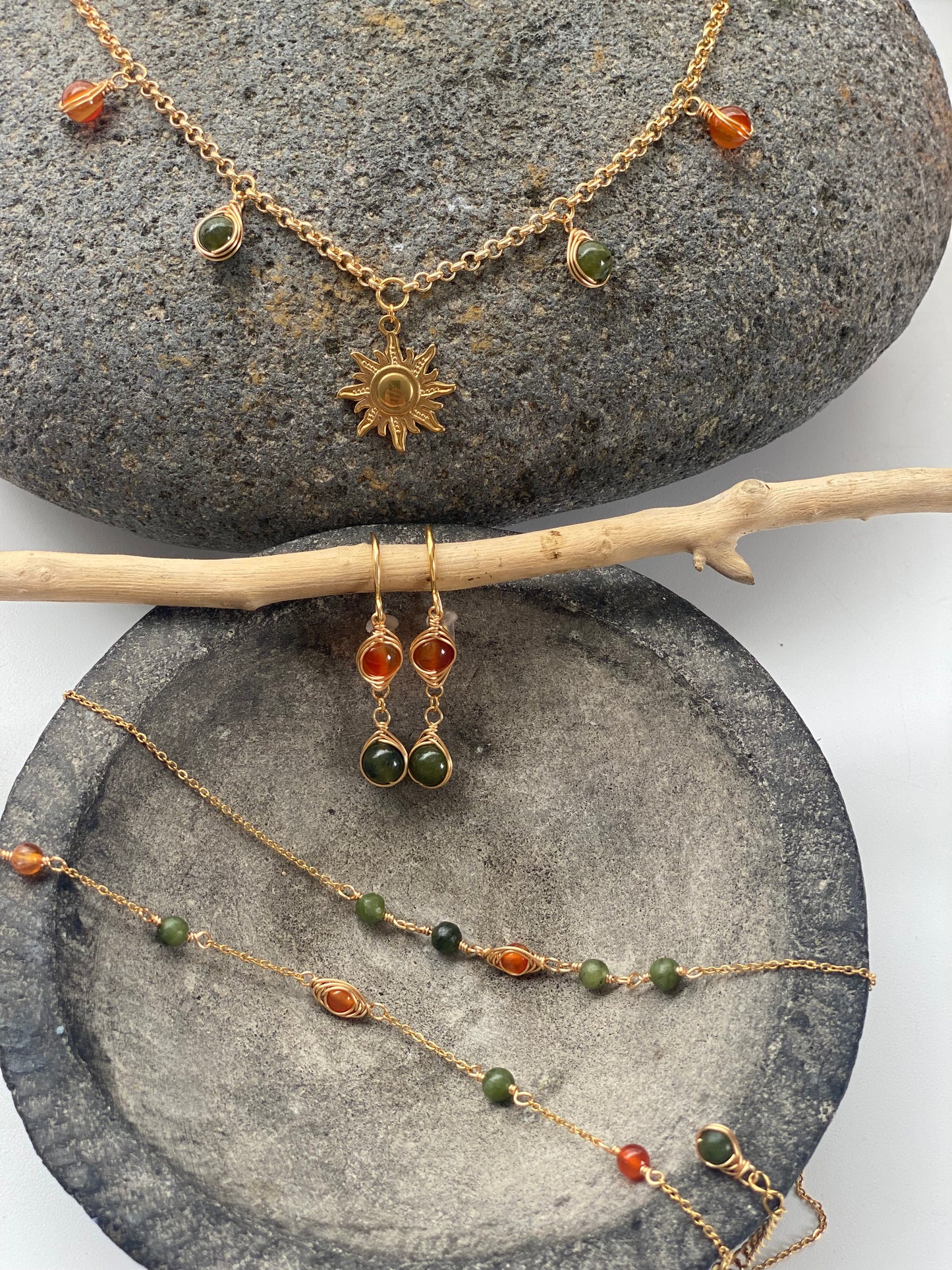 Flame & Fern Necklace