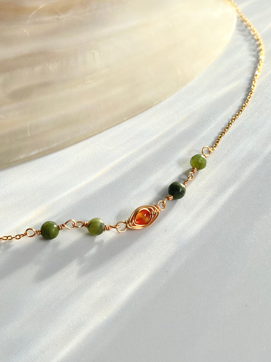 Flame & Fern Necklace