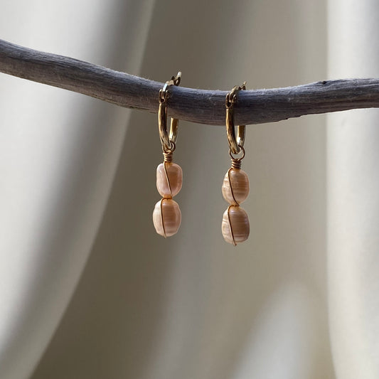 Radiant Pearl Hoops